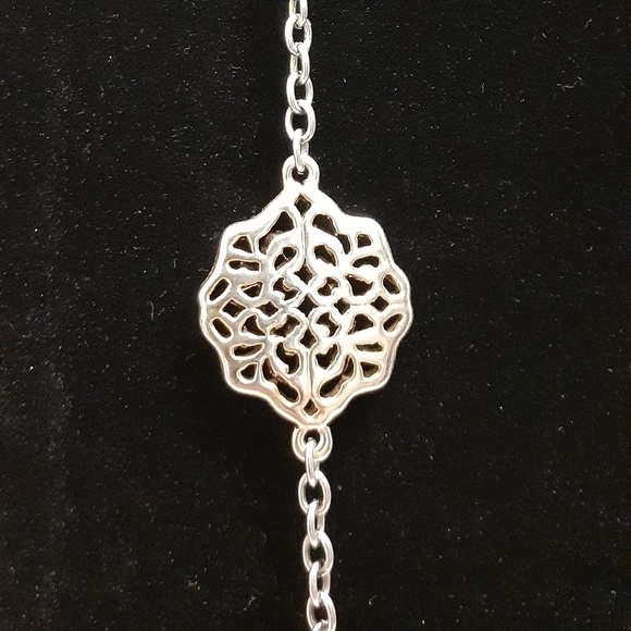 Gold with brown beads necklace - Picture 5 of 6